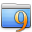Aqua Stripped Folder Classic Icon 32x32 png